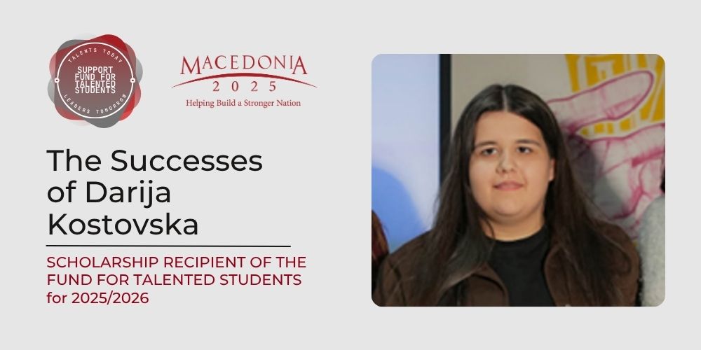Scholar Success Story: Darija Kostovska – Building the Future Through Knowledge, Technology, and Creativity