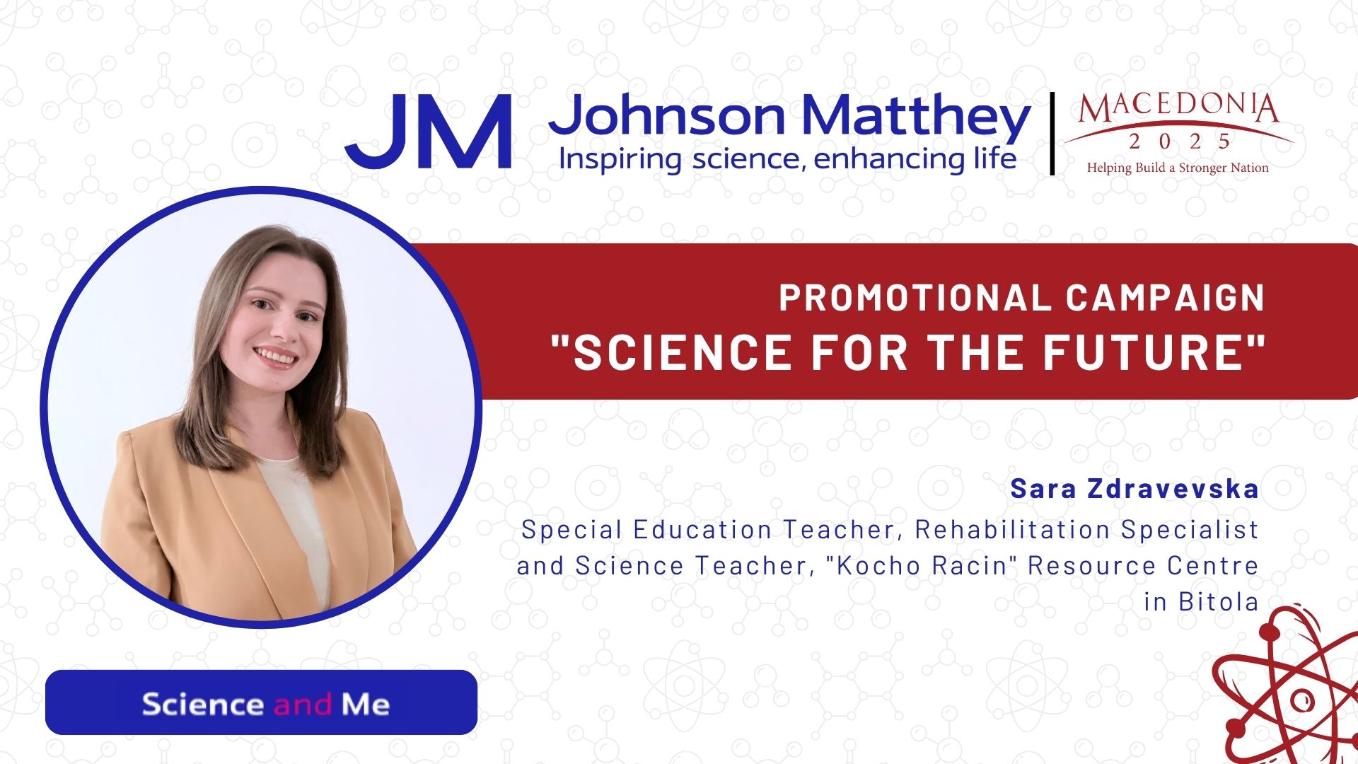 Sara Zdravevska – Promotional Campaign "Science for the Future"